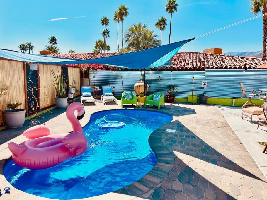 Villa The Flamingo Palms Private 1Bd 1Ba Unit In Duplex Palm Springs Exterior foto